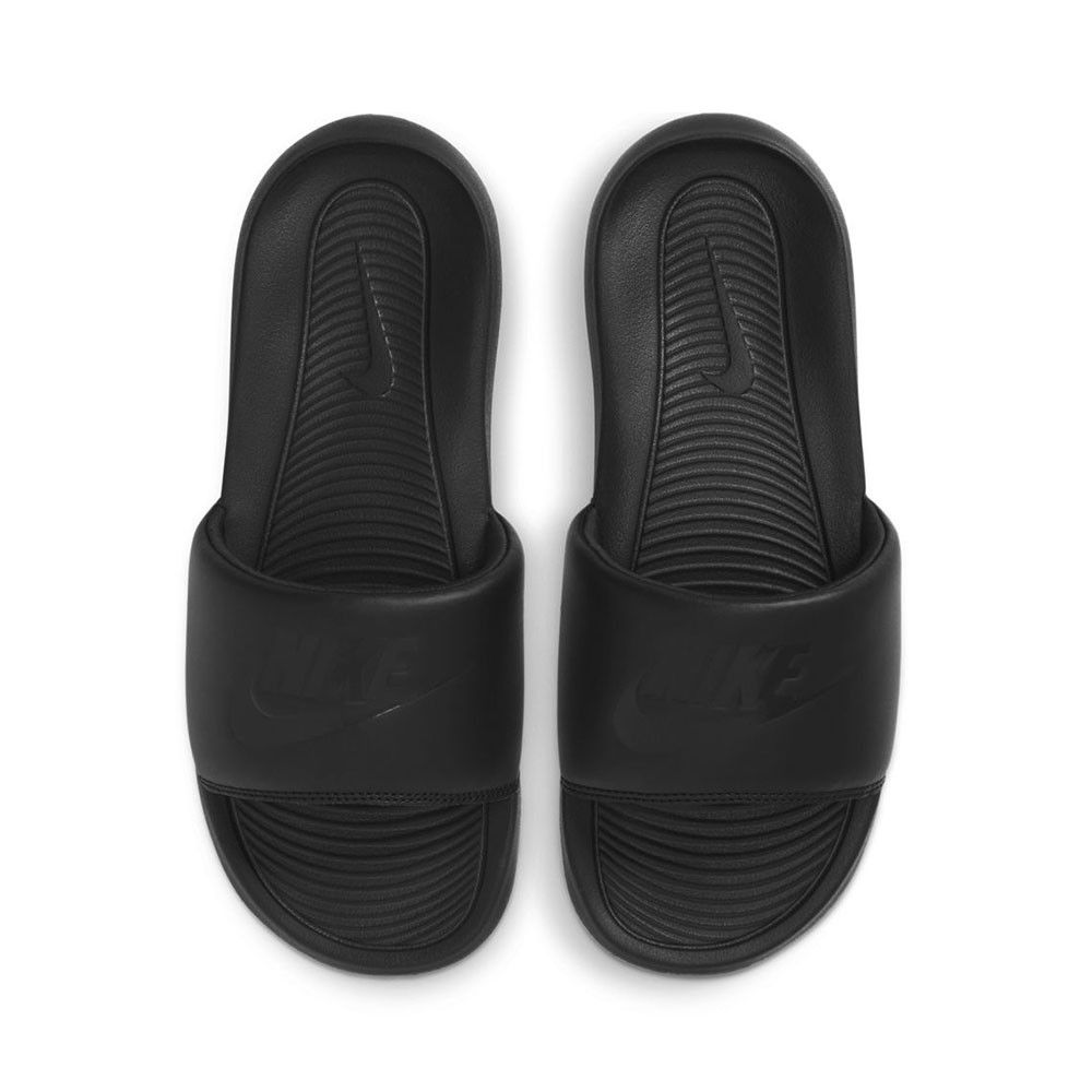 ALL BLACK NIKE SLIDES