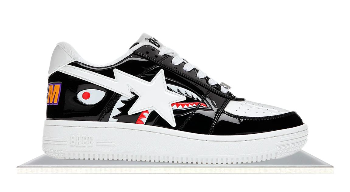 BLACK/WHITE SHARK BAPE