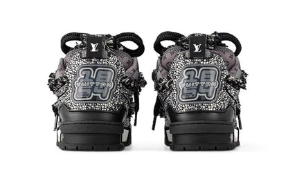 BLACK AND GREY LV SKATE